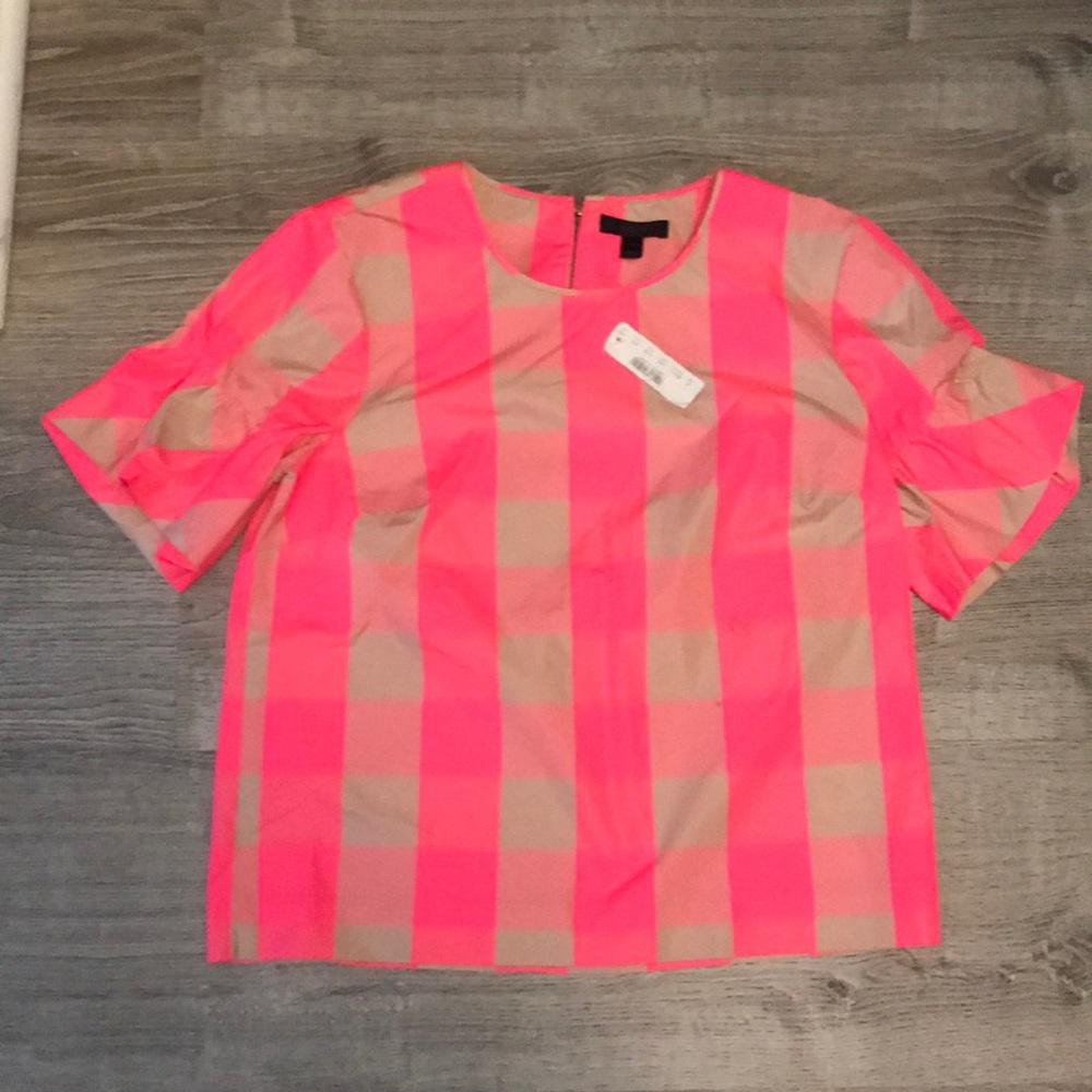 💕pink jcrew top